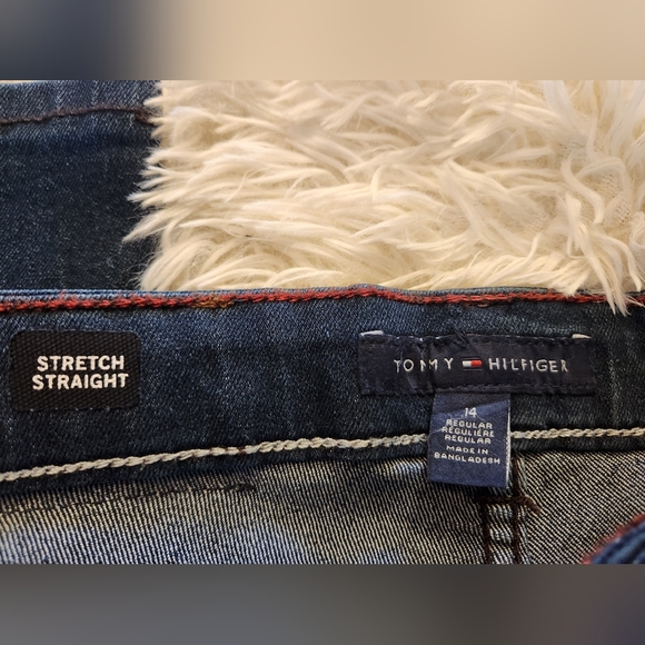 Tommy Hilfiger Boys Straight Leg Stretch Dark Denim Jeans Size 14 NWT - Picture 5 of 9